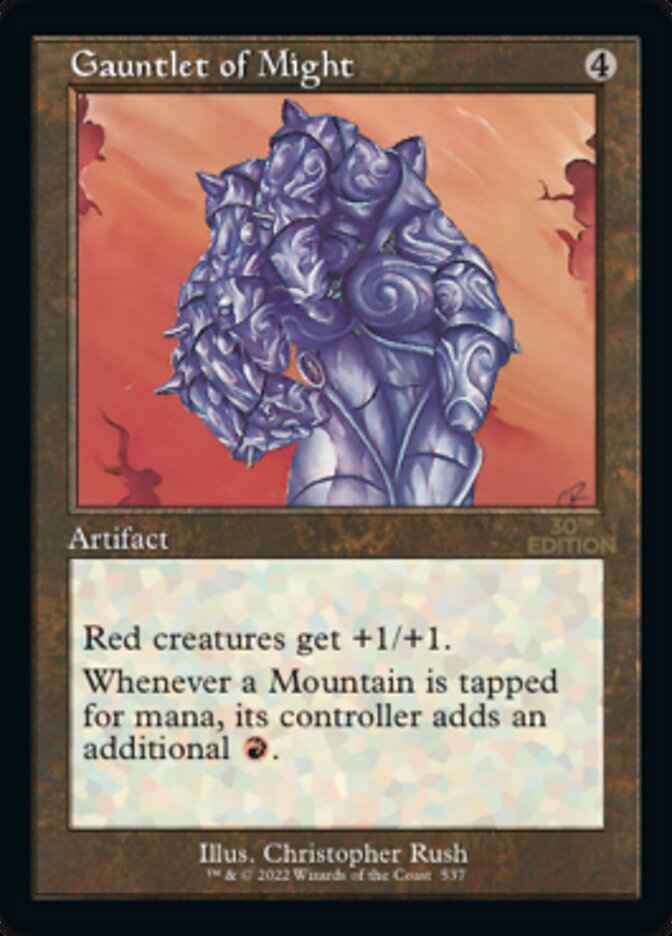Gauntlet of Might (Retro Frame) (30A-537) - 30th Anniversary Edition