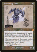 Sundering Titan (BRR-120) - The Brothers' War Retro Artifacts Foil
