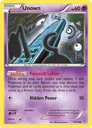 Unown 030/98 - XY  Ancient Origins