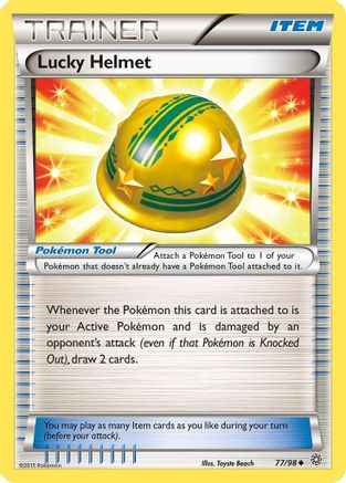 Lucky Helmet 077/98 - XY  Ancient Origins Reverse Holofoil