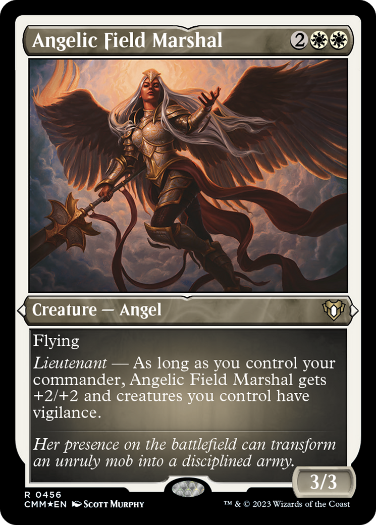 Angelic Field Marshal (Foil Etched) (CMM-456) - Commander Masters Foil