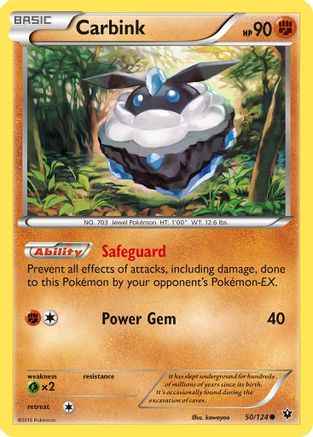 Carbink 050/124 - XY  Fates Collide Reverse Holofoil
