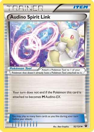 Audino Spirit Link 092/124 - XY  Fates Collide Reverse Holofoil