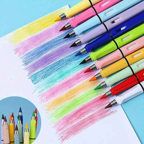 12 Colors Forever Pencil with Eraser