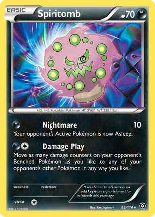 Spiritomb 062/114 - XY  Steam Siege Reverse Holofoil