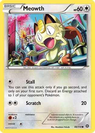 Meowth 088/114 - XY  Steam Siege