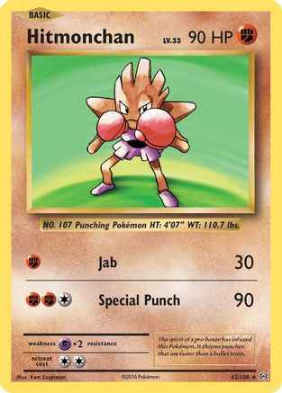 Hitmonchan 062/108 - XY  Evolutions Holofoil