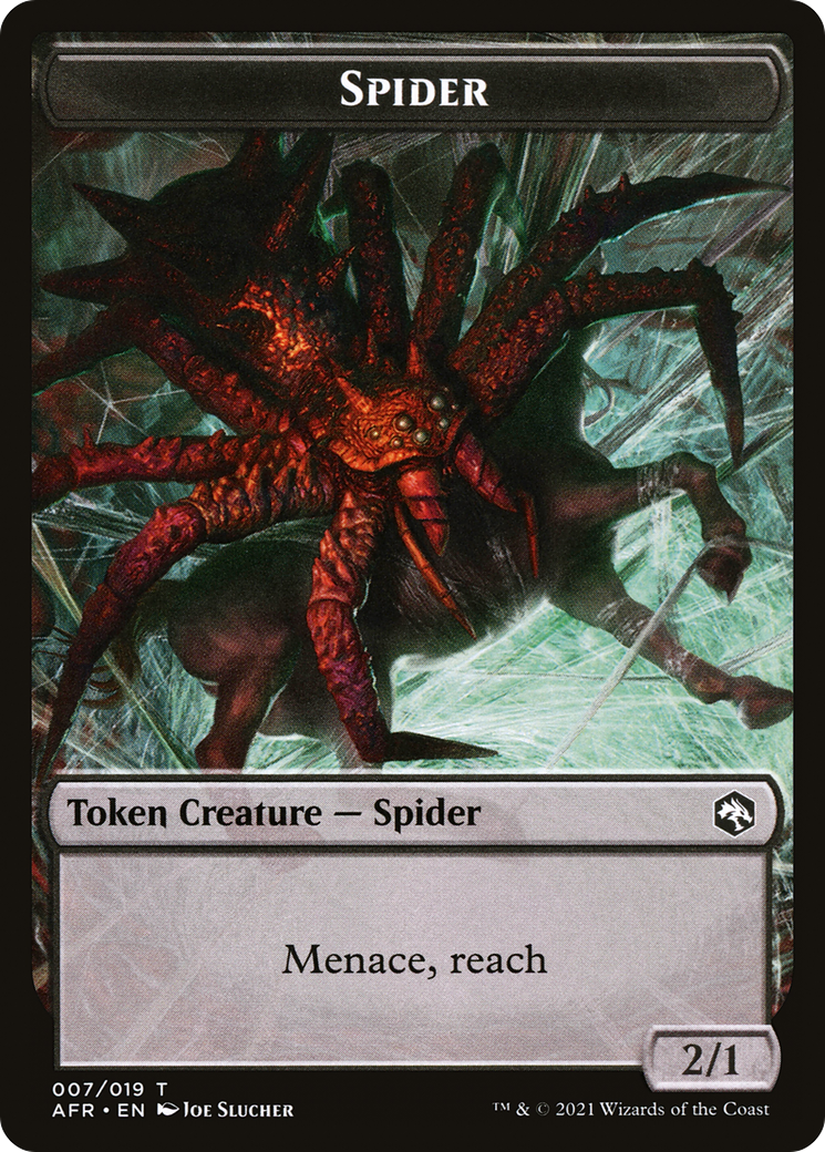 Spider Token (AFR-007) - Adventures in the Forgotten Realms Tokens