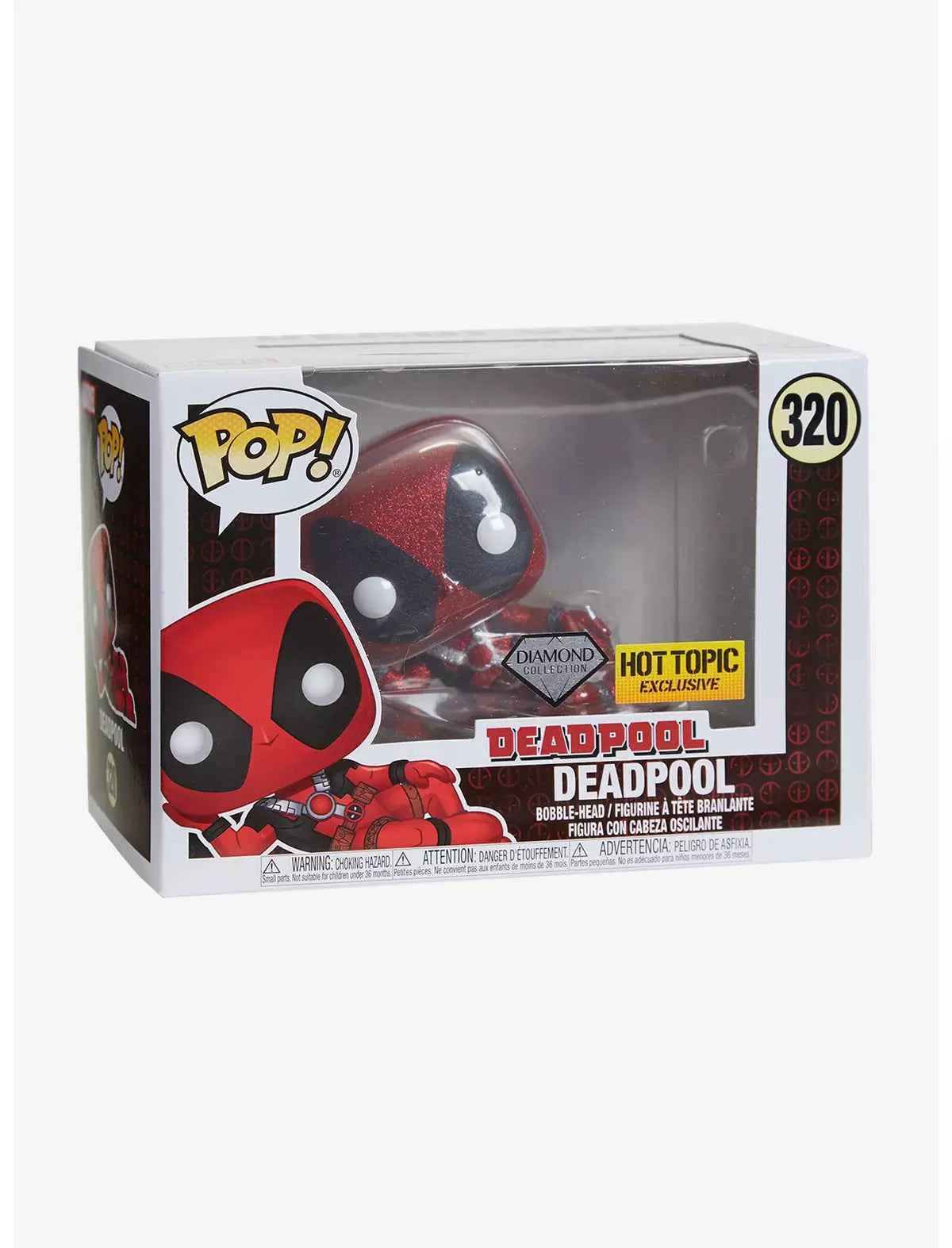 Funko Marvel Diamond Collection Deadpool Vinyl Figure Hot Topic Exclusive