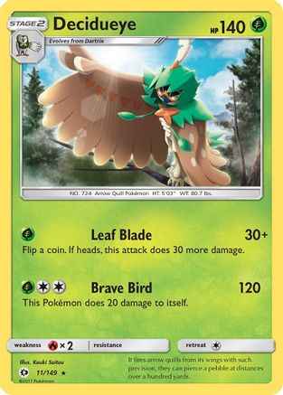 Decidueye 011/149 - SM Base Set