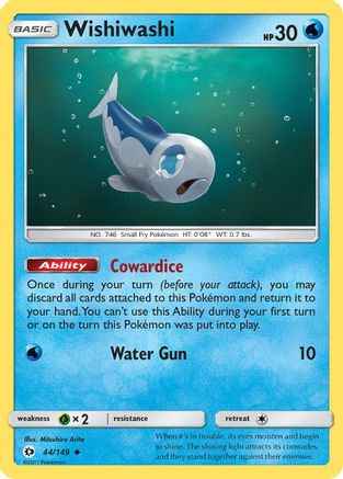 Wishiwashi 044/149 - SM Base Set Reverse Holofoil