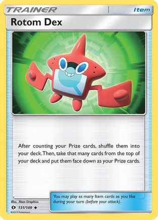 Rotom Dex 131/149 - SM Base Set Reverse Holofoil