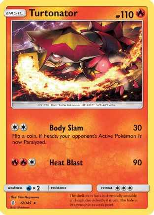Turtonator 017/145 - SM  Guardians Rising Reverse Holofoil