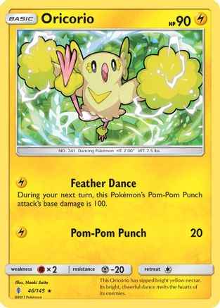 Oricorio 046/145 - SM  Guardians Rising Reverse Holofoil