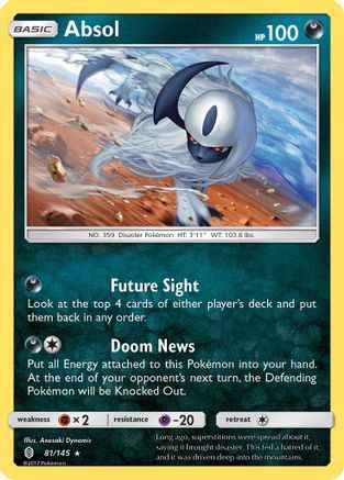 Absol 081/145 - SM  Guardians Rising Holofoil