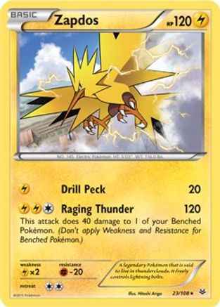 Zapdos (XY Roaring Skies) 023/108 - Deck Exclusives Holofoil