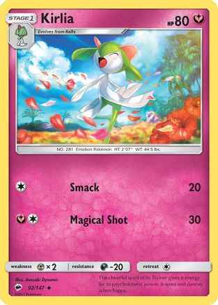 Kirlia 092/147 - SM  Burning Shadows