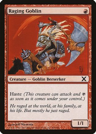 Raging Goblin (10E-224) - 10th Edition Foil