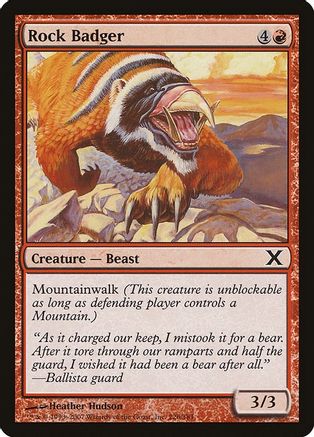 Rock Badger (10E-226) - 10th Edition Foil