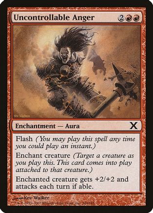 Uncontrollable Anger (10E-244) - 10th Edition Foil