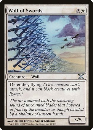 Wall of Swords (10E-057) - 10th Edition Foil