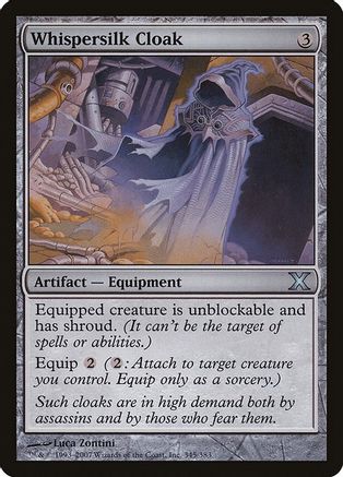 Whispersilk Cloak (10E-345) - 10th Edition Foil