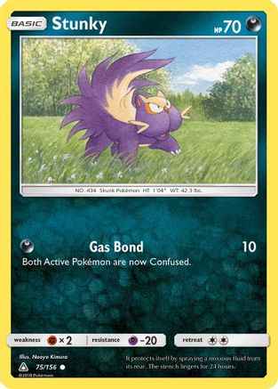 Stunky 075/156 - SM  Ultra Prism Reverse Holofoil
