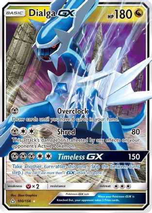 Dialga GX 100/156 - SM  Ultra Prism Holofoil