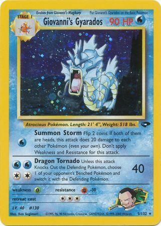 Giovanni's Gyarados /null - Gym Challenge Unlimited Holofoil