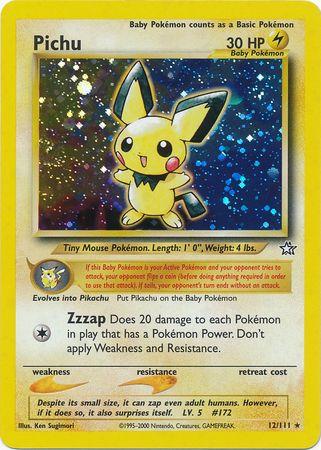 Pichu 012/null - Neo Genesis Unlimited Holofoil