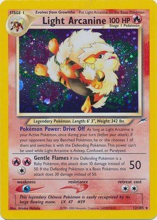 Light Arcanine /null - Neo Destiny Unlimited Holofoil