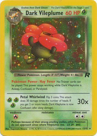 Dark Vileplume 013/null - Team Rocket Unlimited Holofoil
