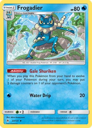 Frogadier 023/131 - SM  Forbidden Light Reverse Holofoil