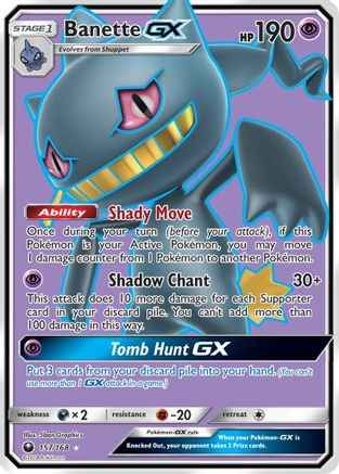 Banette GX (Full Art) 157/168 - SM  Celestial Storm Holofoil