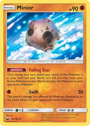 Minior 083/168 - SM  Celestial Storm Reverse Holofoil