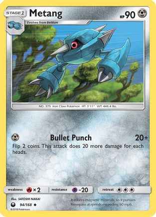 Metang 094/168 - SM  Celestial Storm Reverse Holofoil