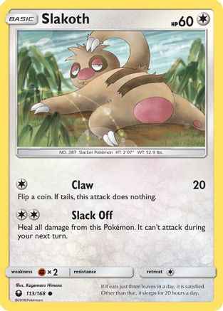 Slakoth 113/168 - SM  Celestial Storm