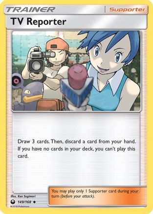 TV Reporter 149/168 - SM  Celestial Storm Reverse Holofoil