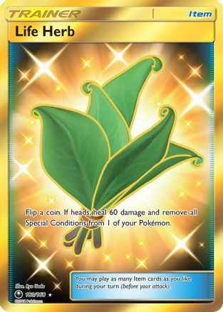 Life Herb (Secret) 180/168 - SM  Celestial Storm Holofoil