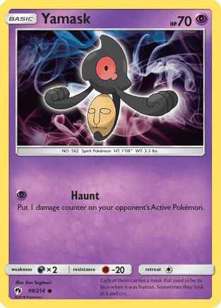 Yamask 099/214 - SM  Lost Thunder Reverse Holofoil