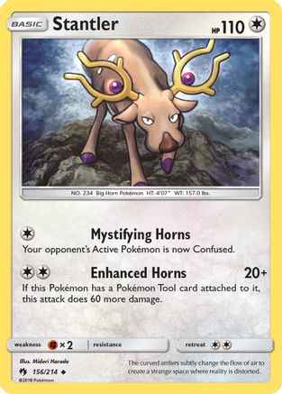 Stantler 156/214 - SM  Lost Thunder Reverse Holofoil