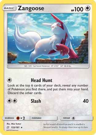 Zangoose 132/181 - SM  Team Up Reverse Holofoil