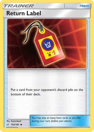 Return Label 153/181 - SM  Team Up