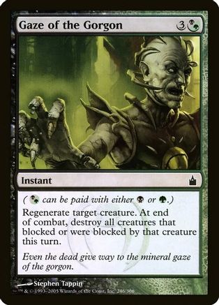 Gaze of the Gorgon (Ravnica: City of Guilds) (OVER-246) - Oversize Cards