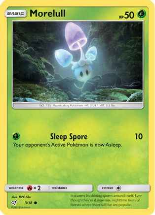 Morelull (Holo Common) 003/18 - Detective Pikachu Holofoil