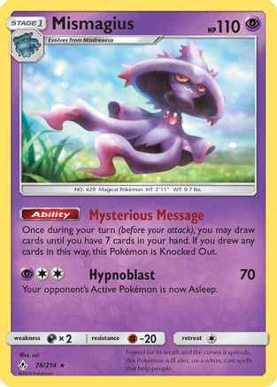 Mismagius 078/214 - SM  Unbroken Bonds