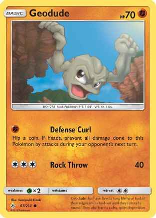 Geodude 087/214 - SM  Unbroken Bonds