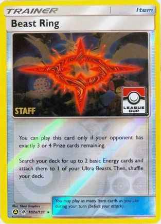 Beast Ring 102a/131 - League & Championship Cards - Reverse Holofoil