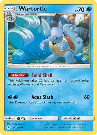 Wartortle (Premium Collection Promo) 034/214 - Miscellaneous Cards & Products Holofoil