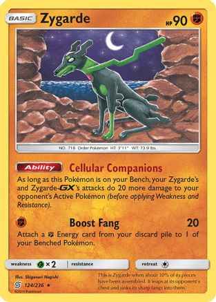 Zygarde 124/236 - SM  Unified Minds Reverse Holofoil